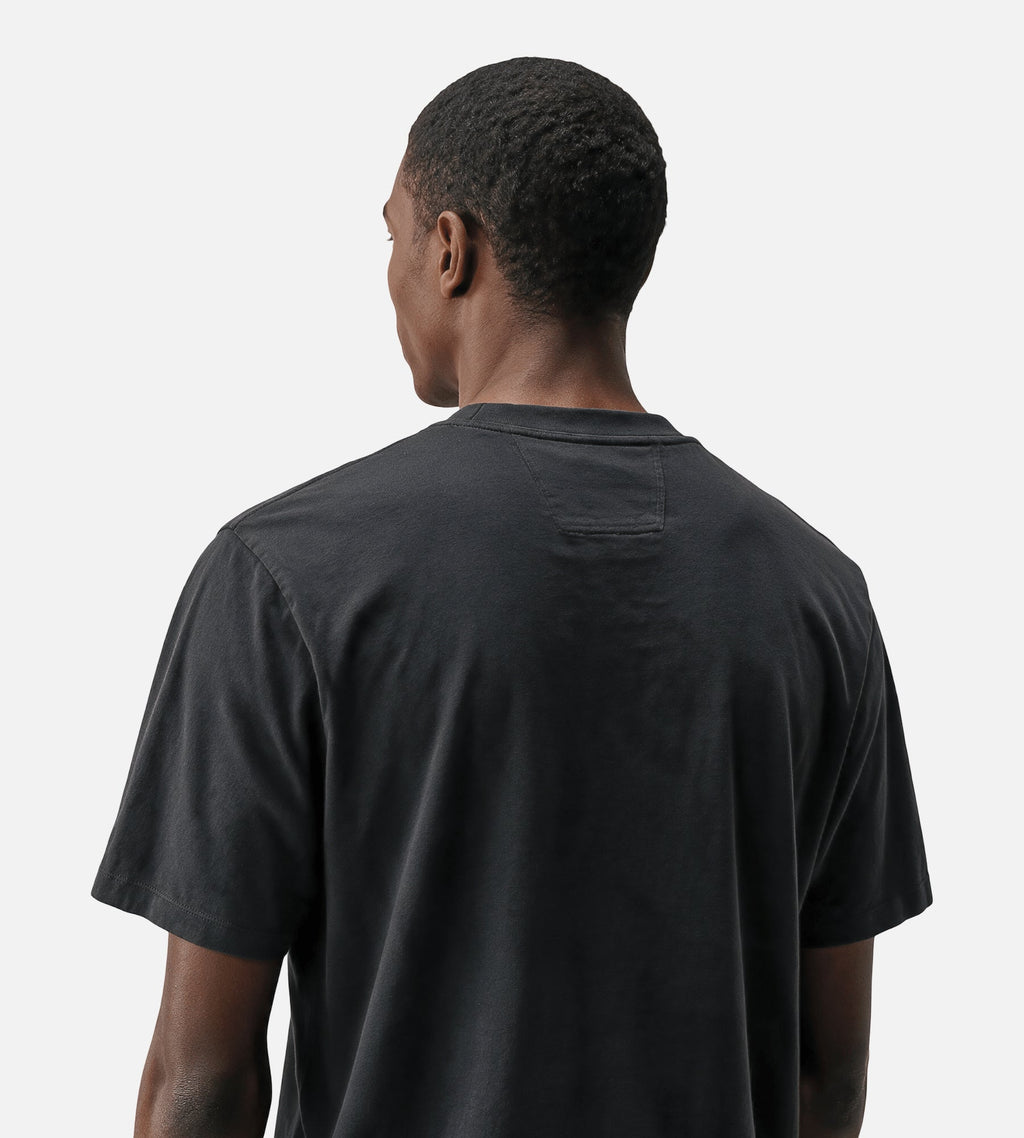 C.P. Company 30/1 Jersey Vertical Logo T-Shirt Raven