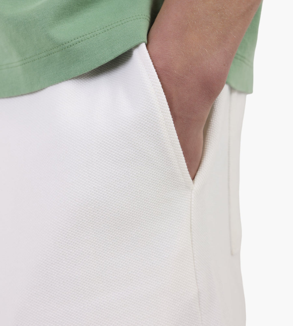 Drôle de Monsieur Short Piquè Brodè Off White