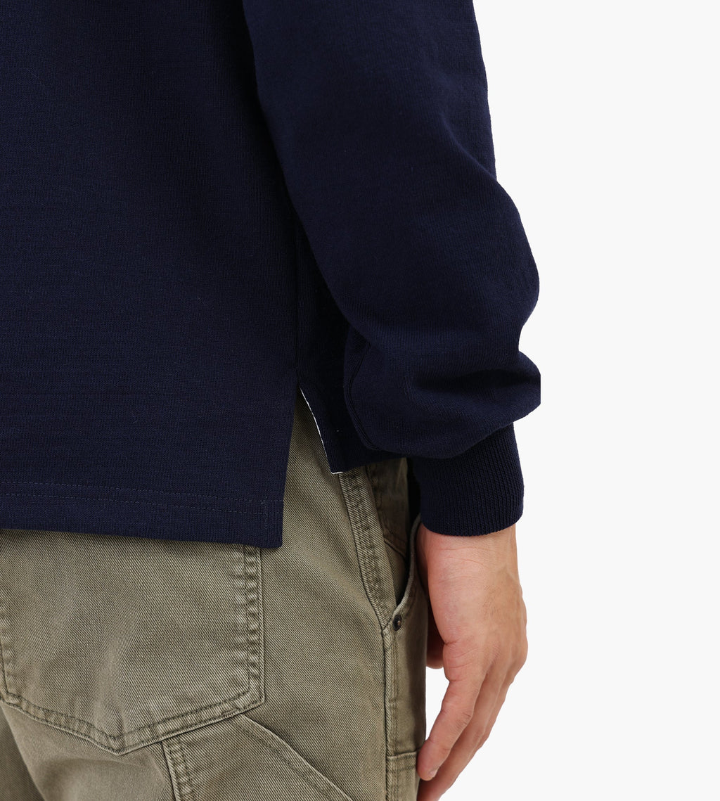 Café-Mountain Quarter Zip Heavy Sweat Navy