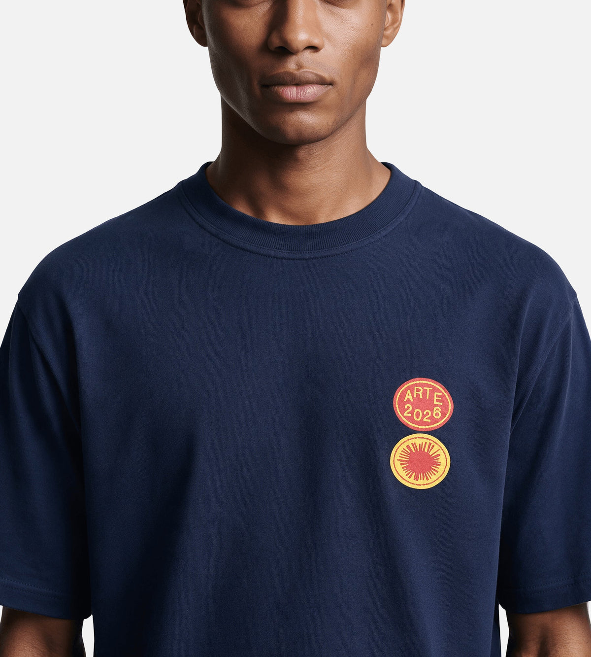 Arte Antwerp Sun Stamp T-shirt Navy