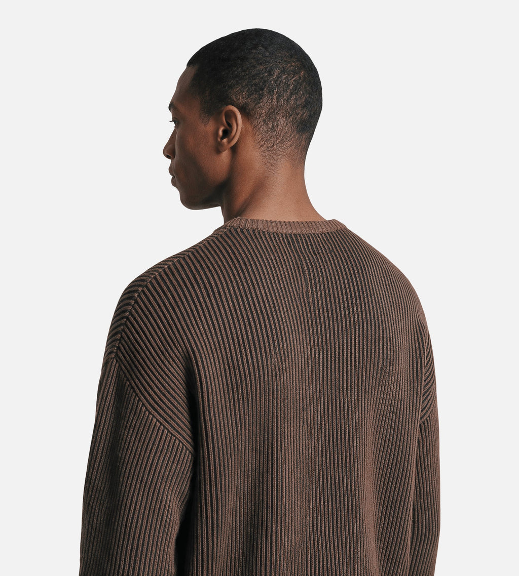 Daily Paper Dias Stacked Rib Knit Sweater Mole