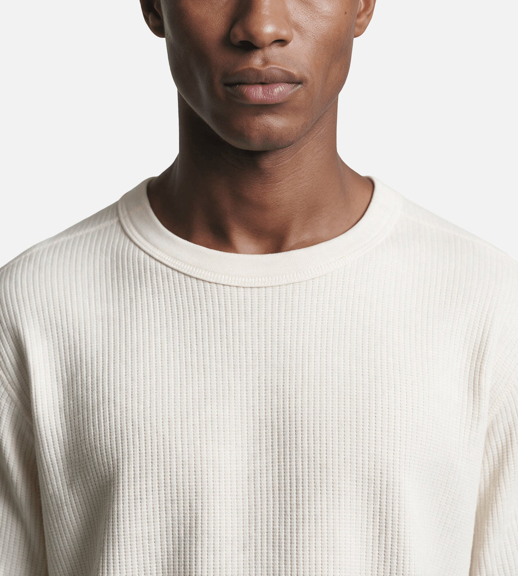 Norse Projects Stevns Cotton Hemp Military Rib Longsleeve Ecru