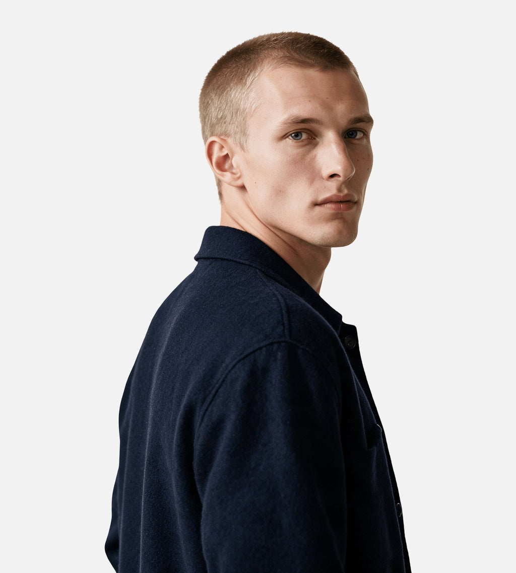 NN.07 Jonas 6398 Overshirt Navy Blue