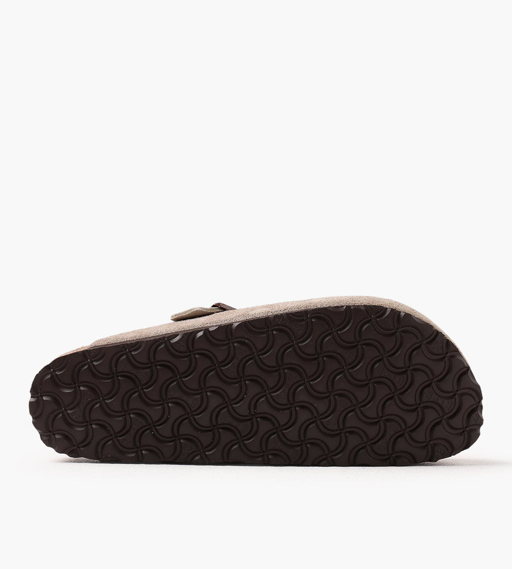 Birkenstock Boston Soft Footbed Suede Leather Taupe