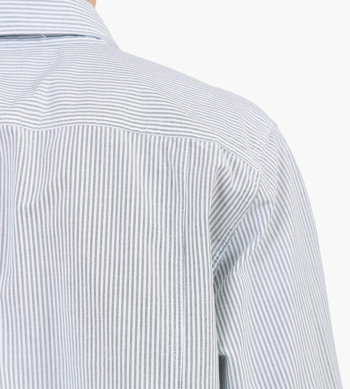 Corridor Stripe Oxford Long Sleeve Shirt Green