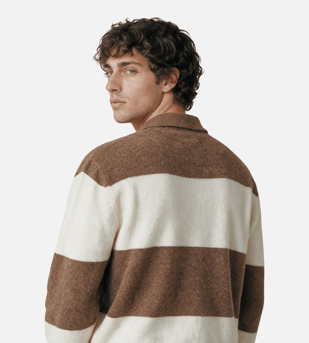 Corridor Brushed Knit Rugby Natural