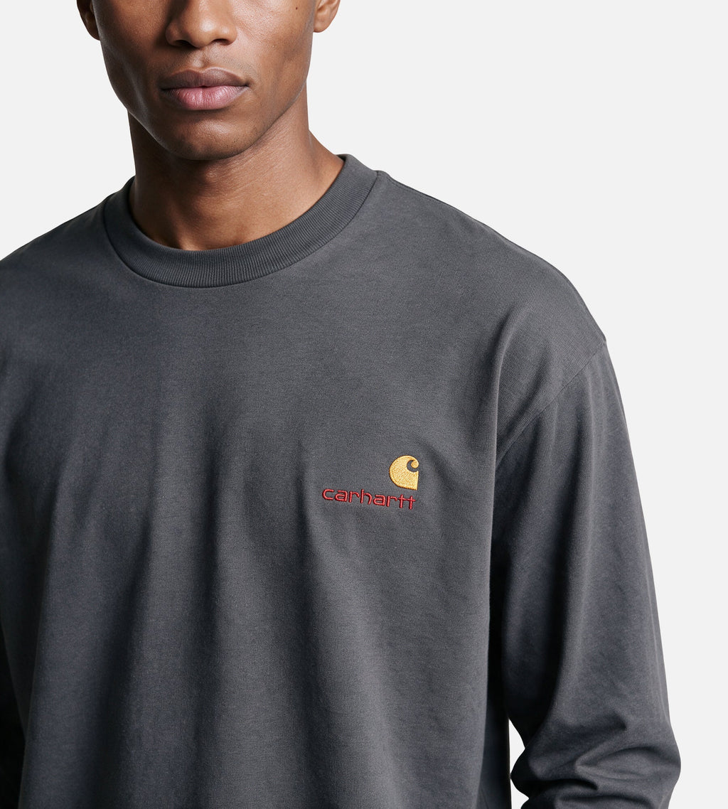 Carhartt WIP American Script Longsleeve Graphite