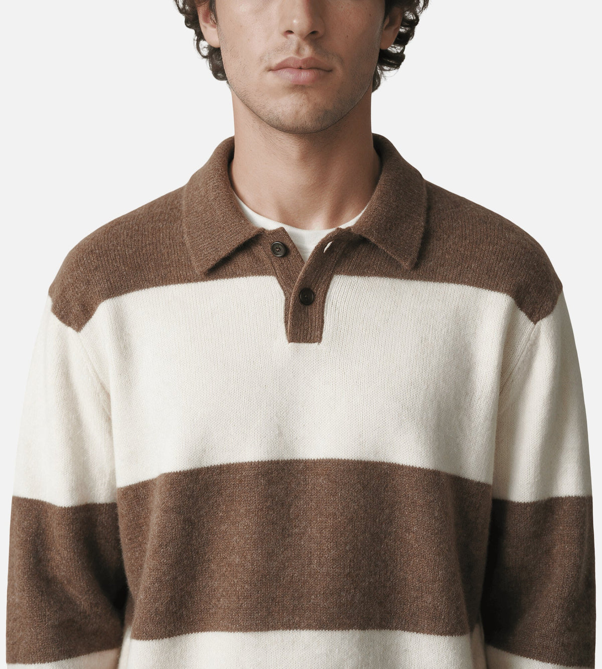 Corridor Brushed Knit Rugby Natural