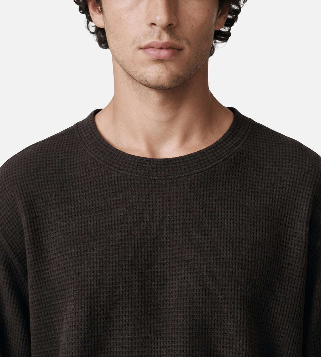 OLAF Waffle Crewneck Chocolateplum