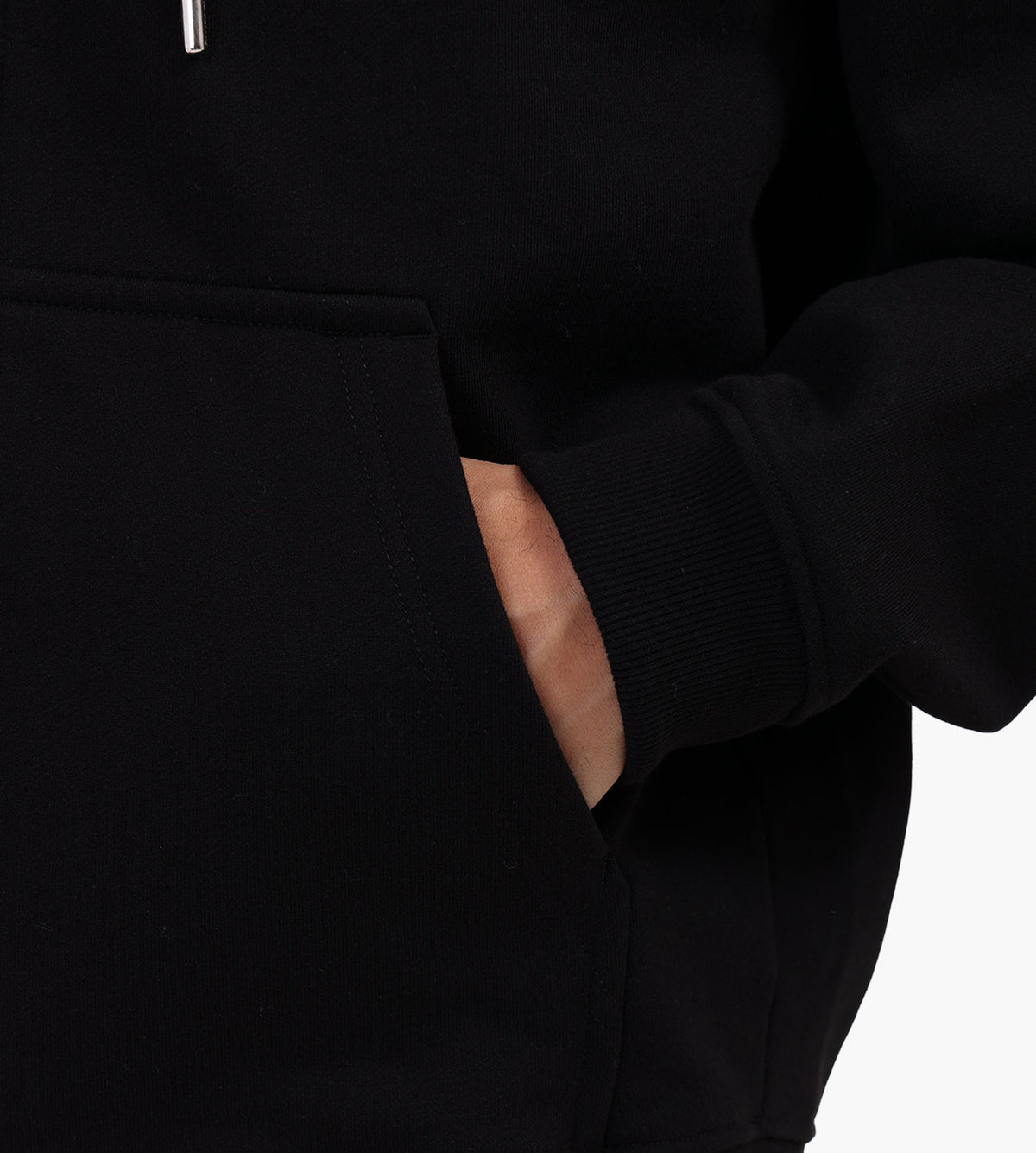 Filling Pieces Zip Hoodie Zucchini Black