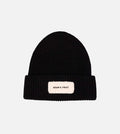 Bram's Fruit Distressed Label Beanie Black