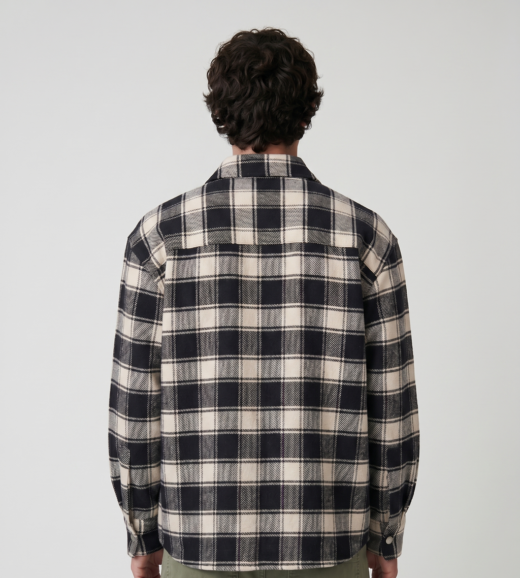Bram's Fruit Flanel Overshirt Black