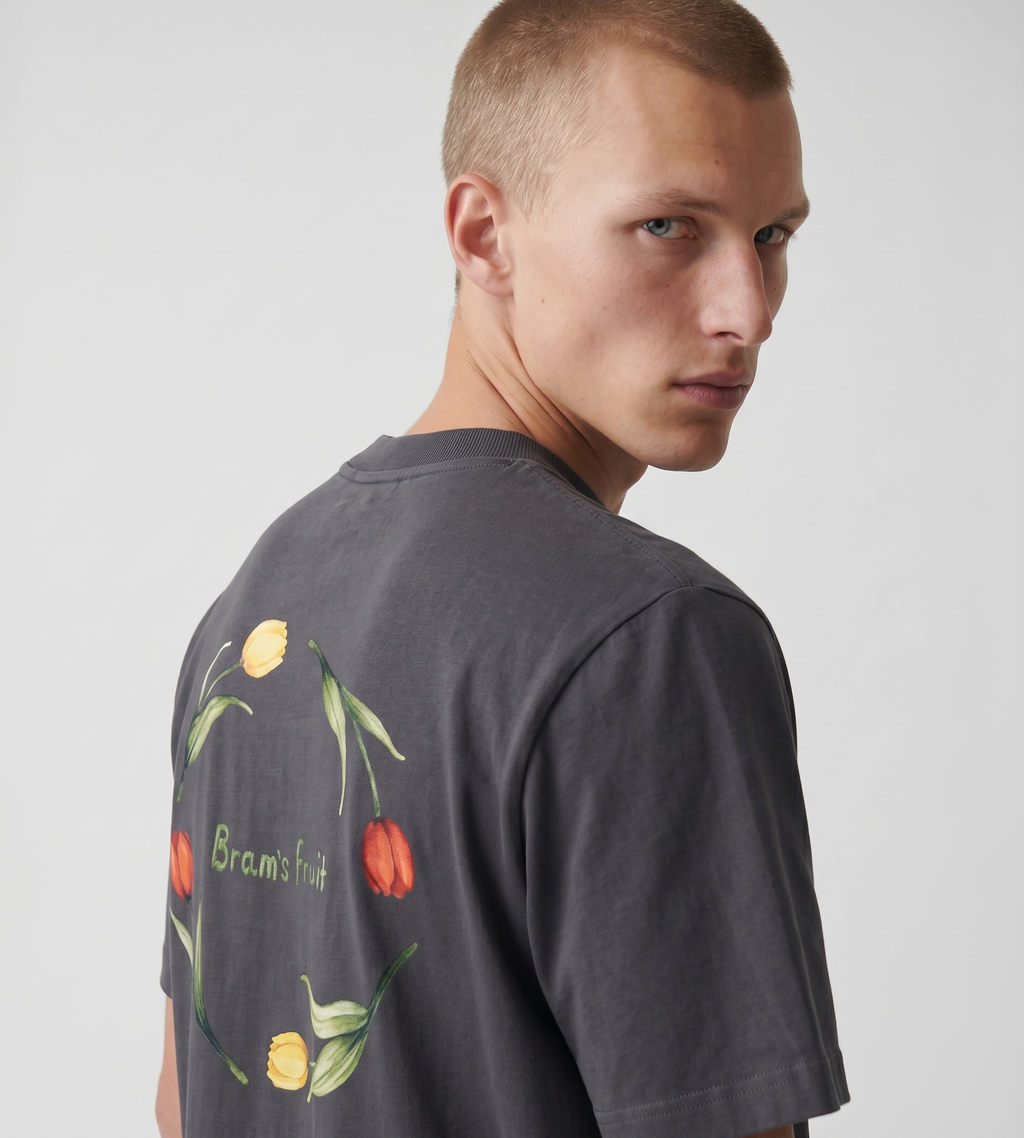 Bram's Fruit Flora 2.0 T-shirt Shadow Black