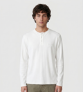 Bram's Fruit Script Logo Henley Longsleeve White