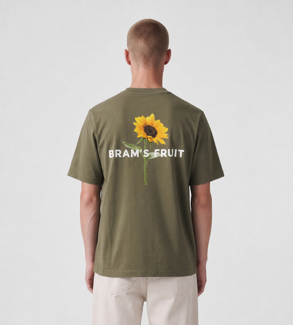 Bram's Fruit Sunflower T-shirt Olive Green