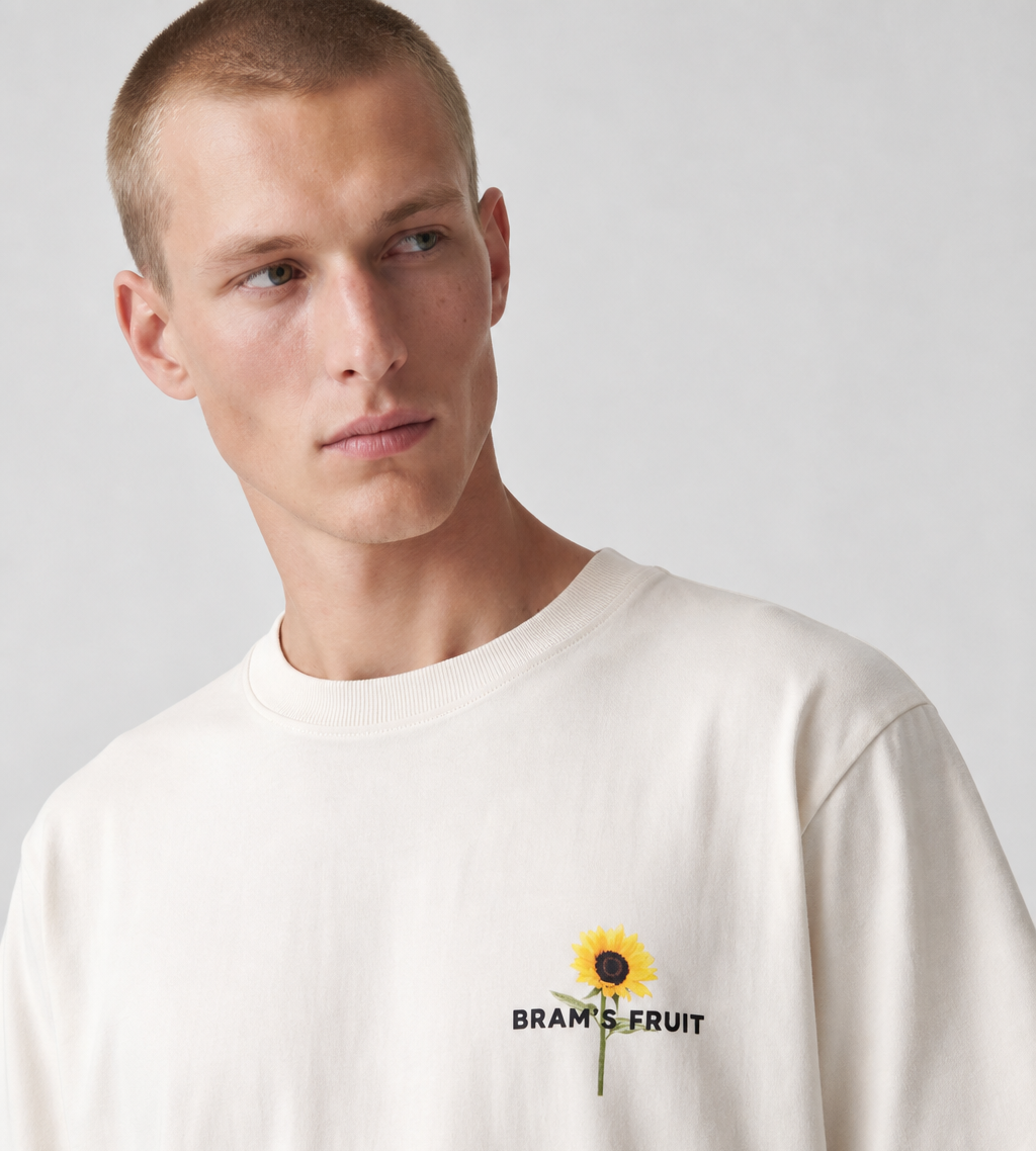 Bram's Fruit Sunflower T-shirt White