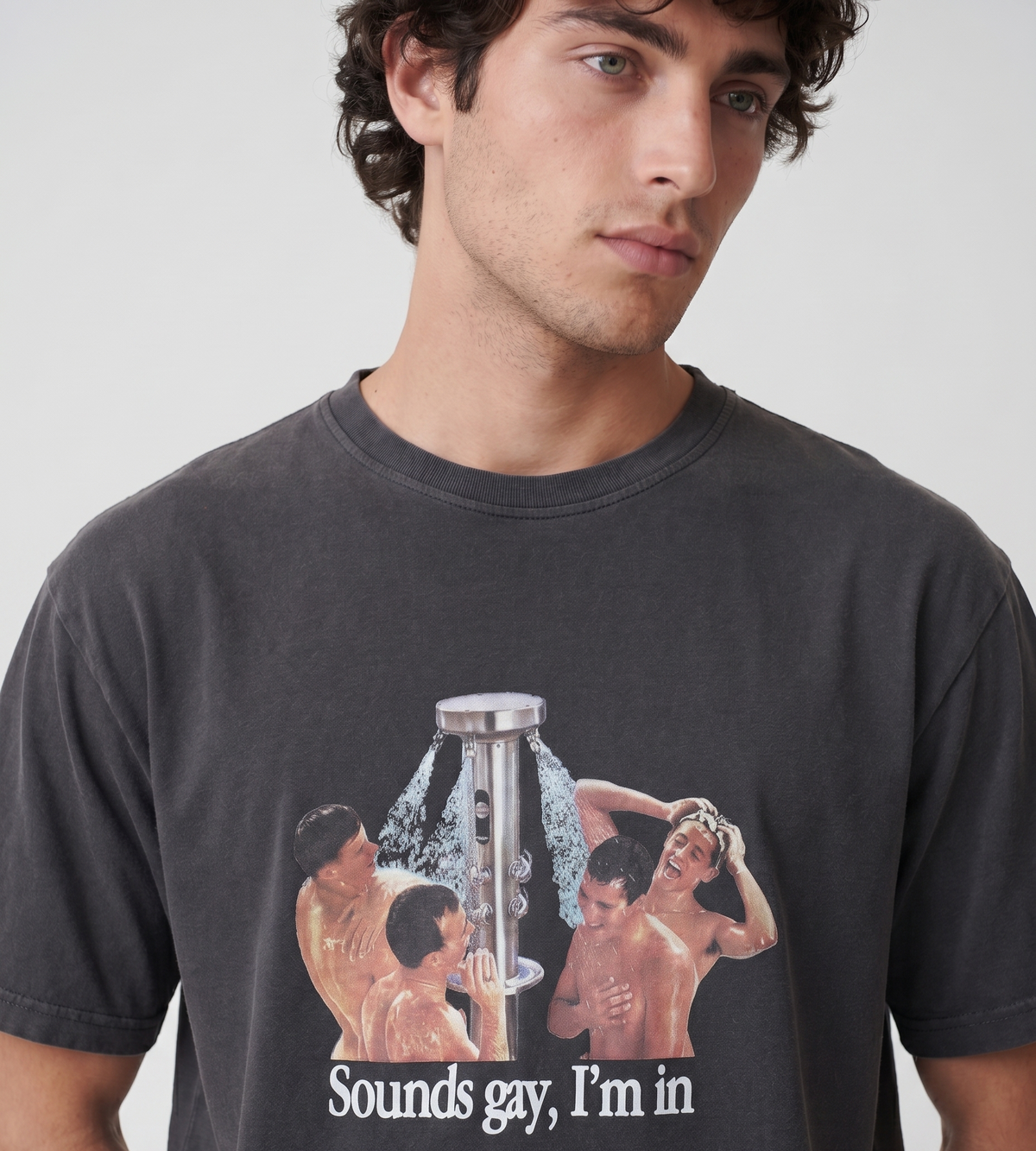 Carne Bollente Sounds Gay I'm In Tee Black