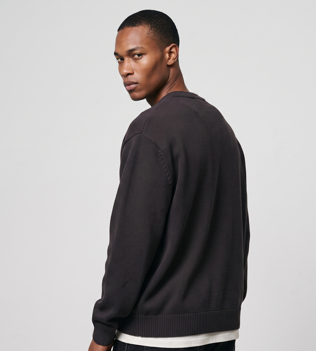 Gramicci Cotton Knit Crewneck Charcoal