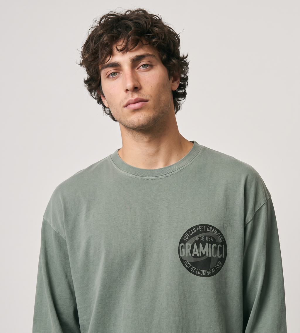 Gramicci Icon Longsleeve Pigment Dyed Sage Pigment