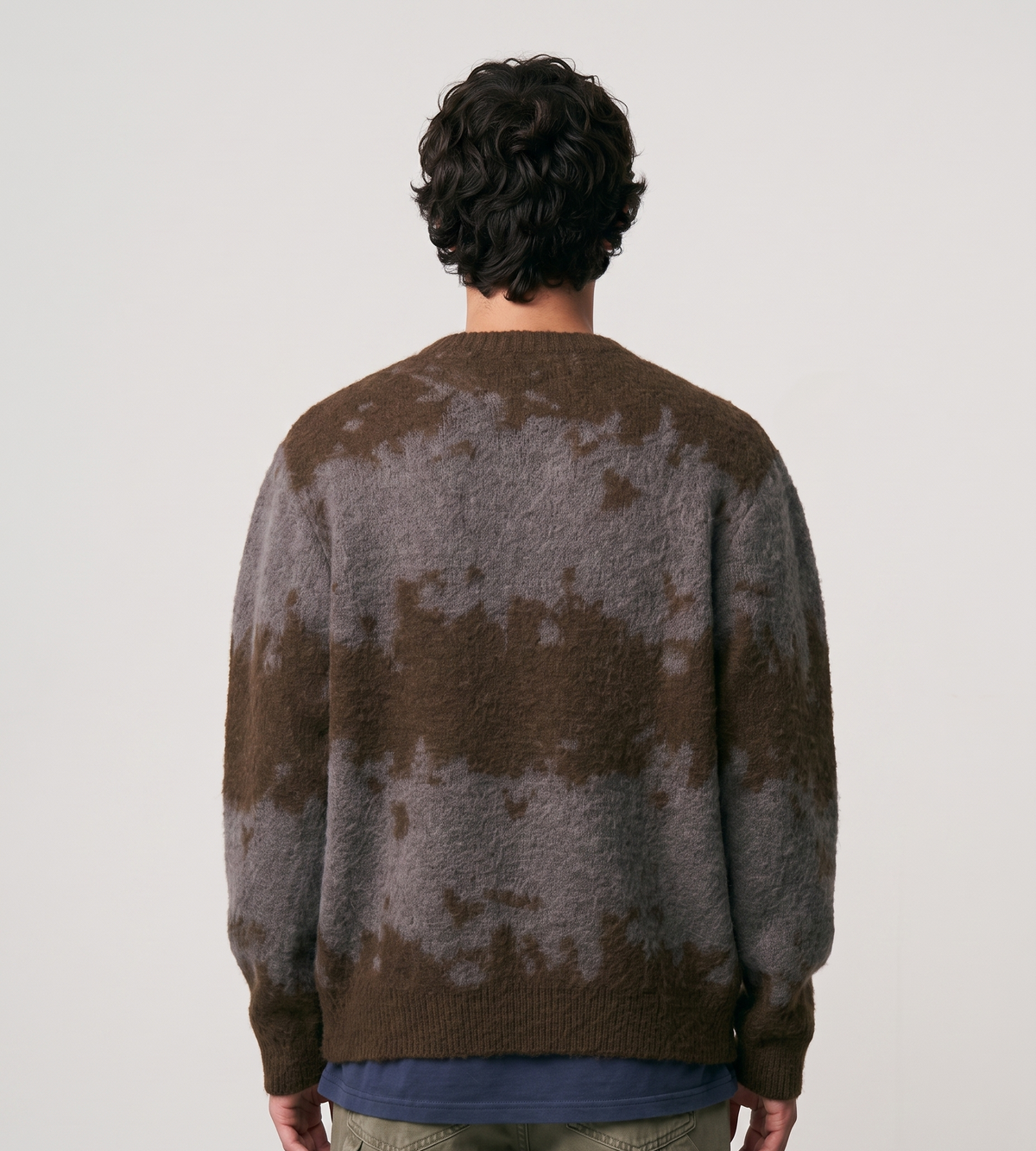 Gramicci Mohair Splatter Sweater Slate Splatter