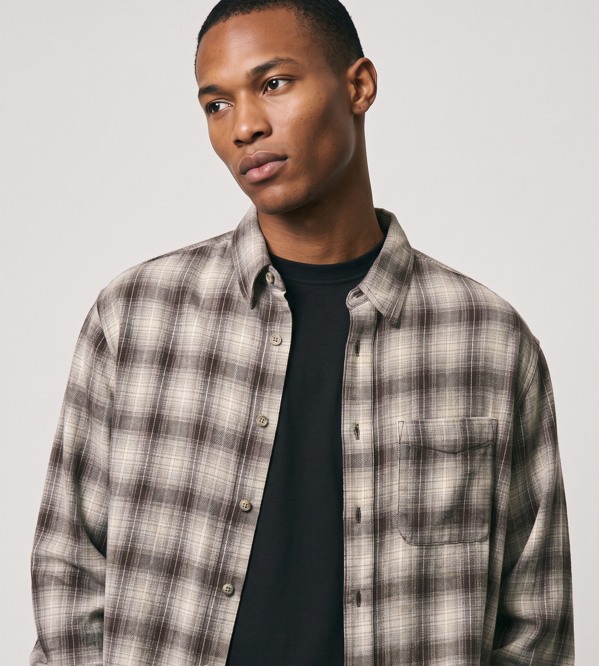 Gramicci Piled Flannel Shirt Slate