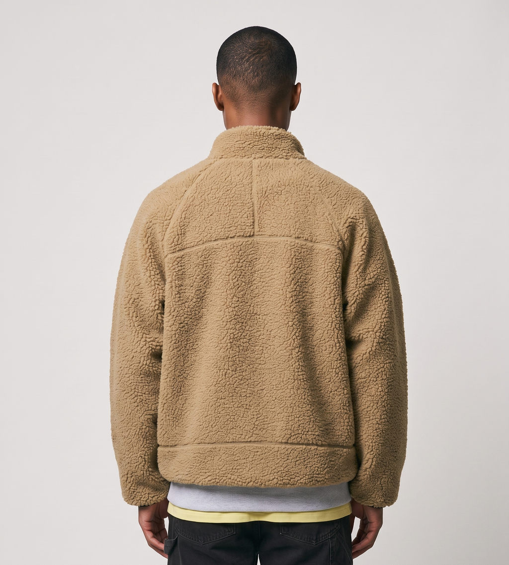Gramicci Reversible Sherpa Jacket Beige Tan