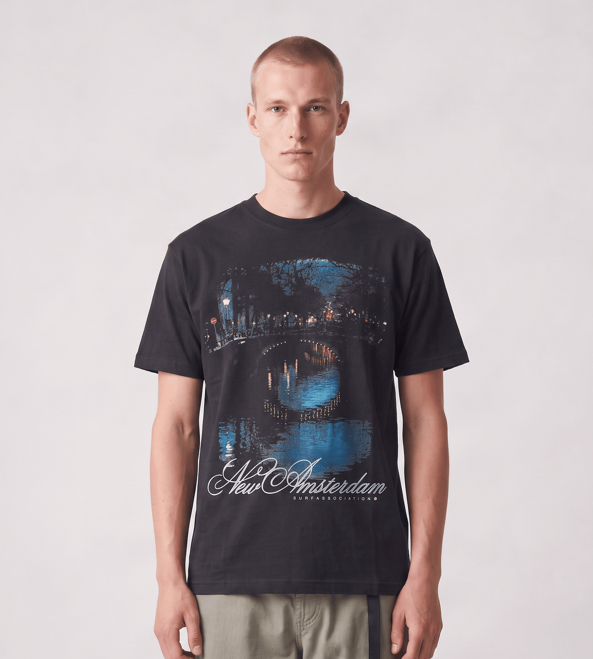 New Amsterdam Surf Association City Of Water Tee Caviar