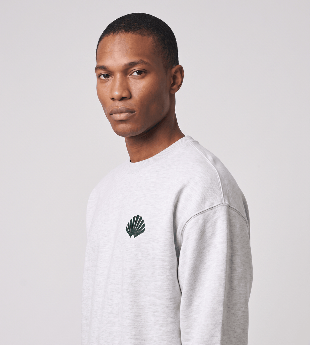 New Amsterdam Surf Association Logo Crewneck Ash Bottle Green