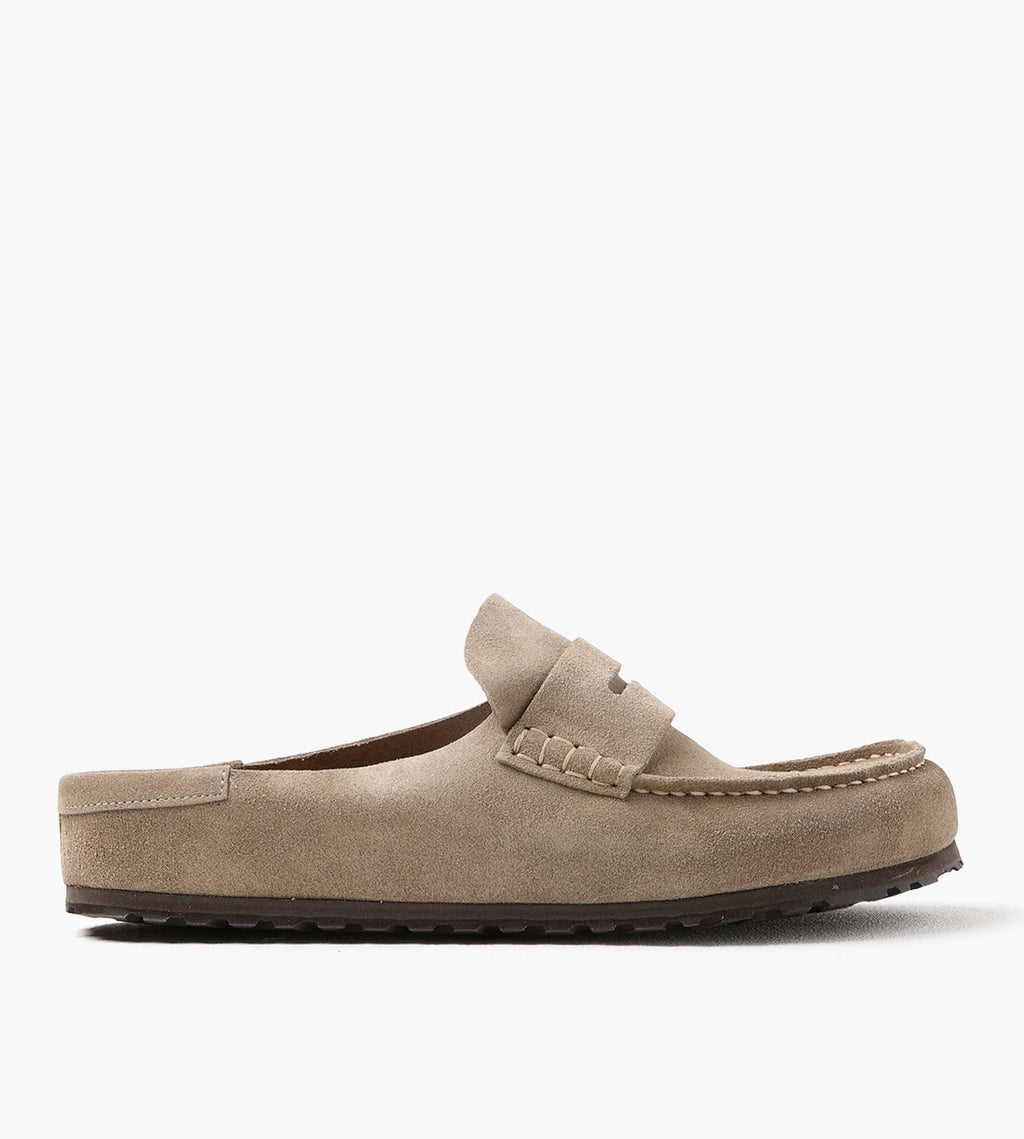 Birkenstock Naples Wrapped Suede Leather Taupe