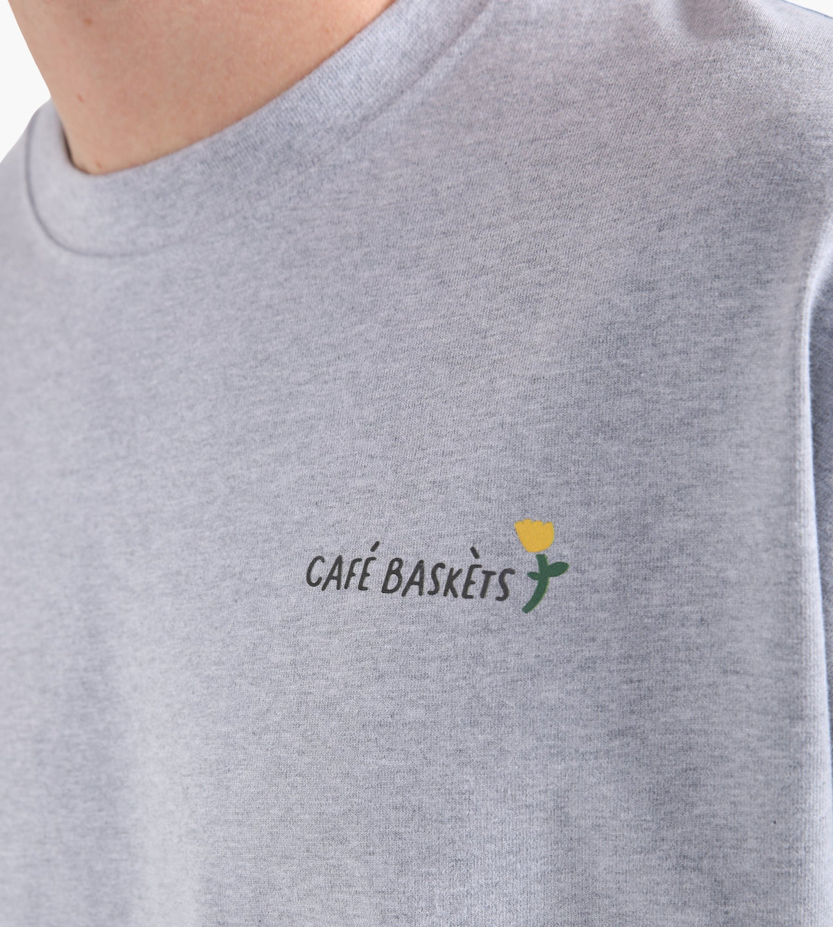 Café Baskèts Still Life Tee Ash Grey