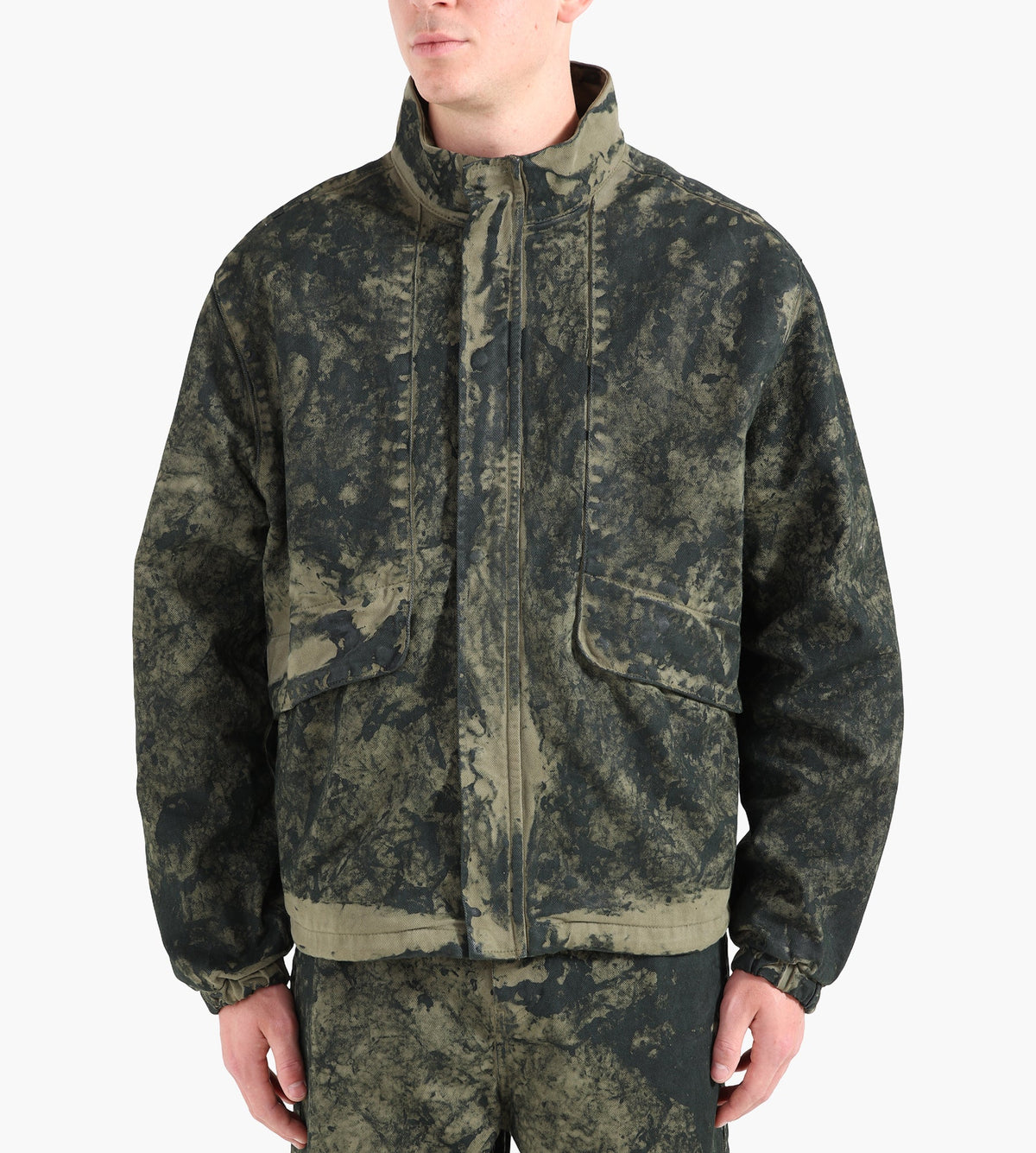 Arte Antwerp Allover Paint Jacket Green