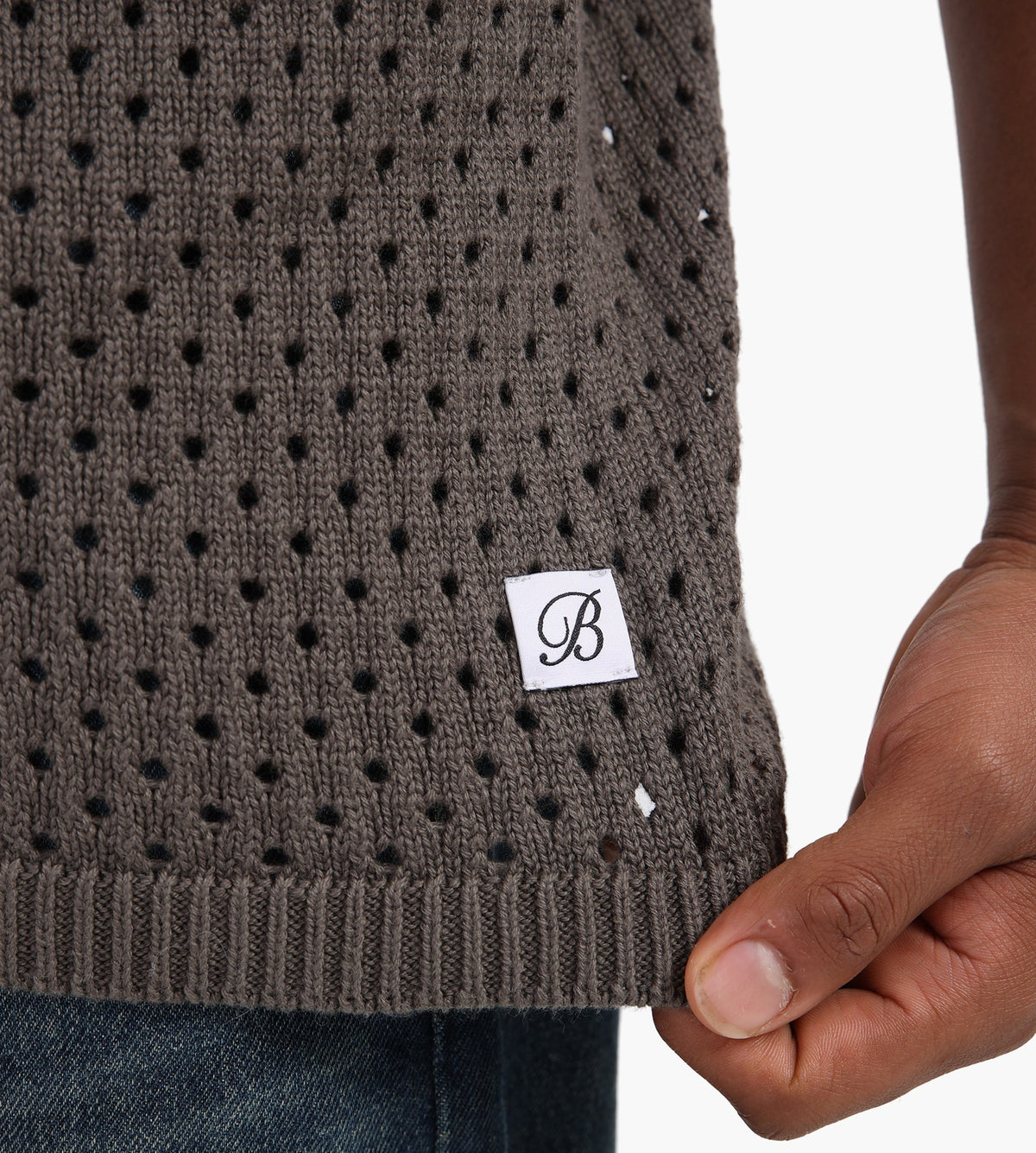 Baskèts Camp Collar Knit Shirt Moss Green