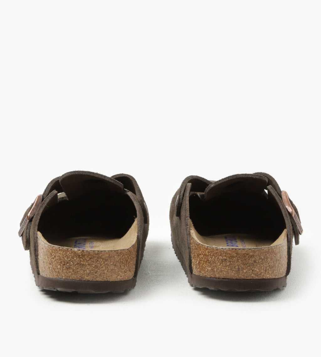 Birkenstock Boston Soft Footbed Suede Leather Mocha
