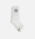 OLAF Western Logo Socks Optical White