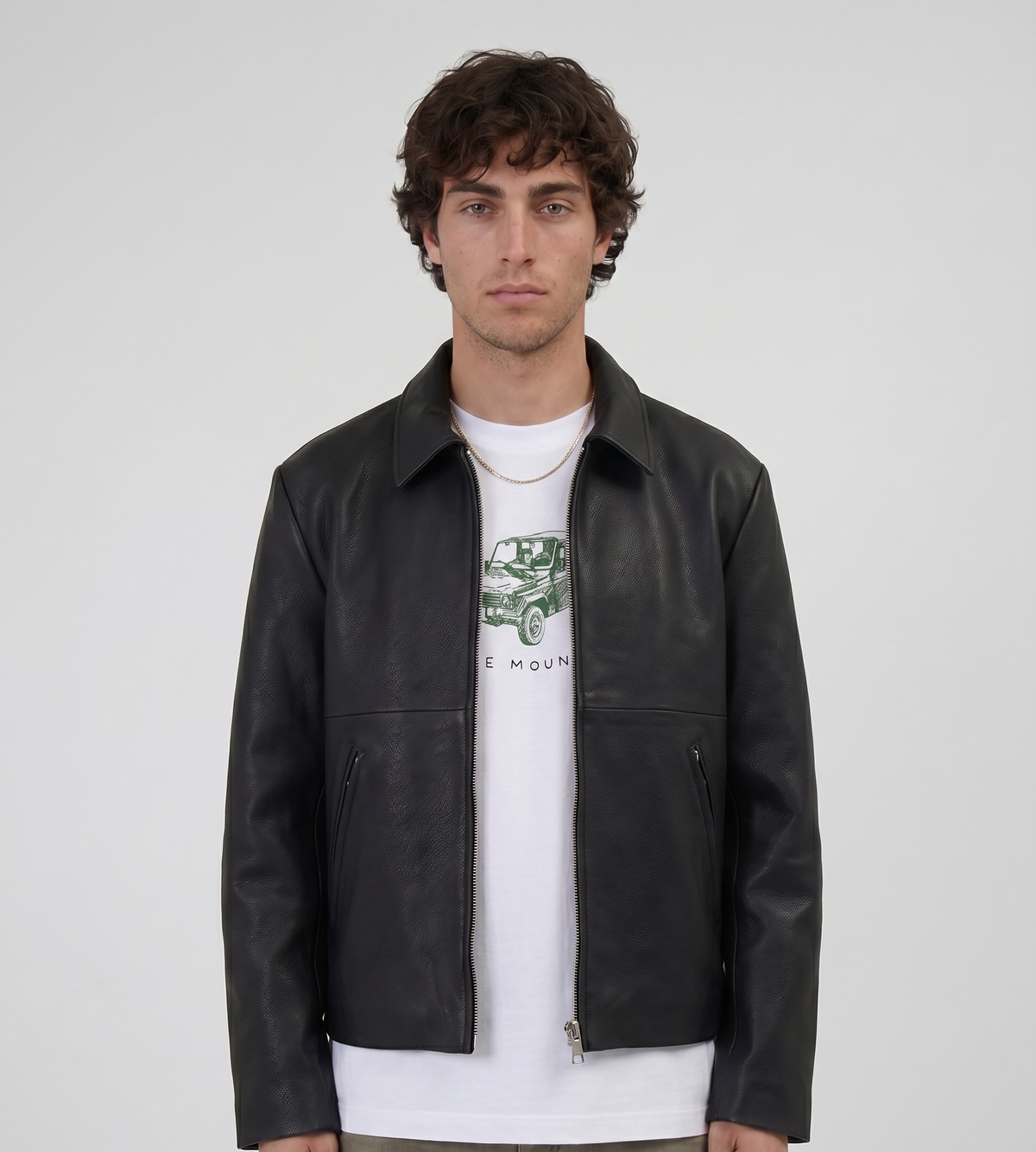 Won Hundred Dutton Leather Jacket Black