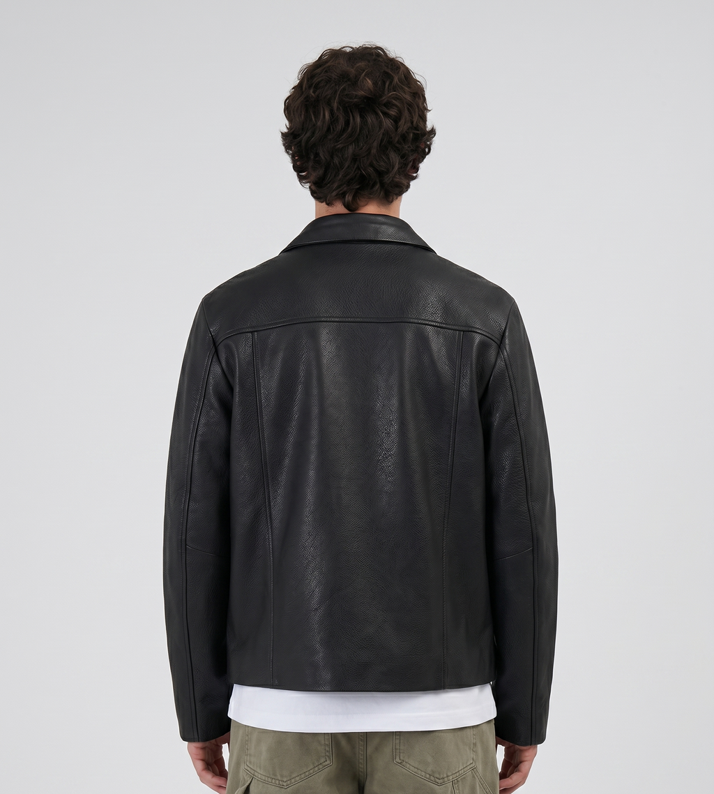 Won Hundred Dutton Leather Jacket Black