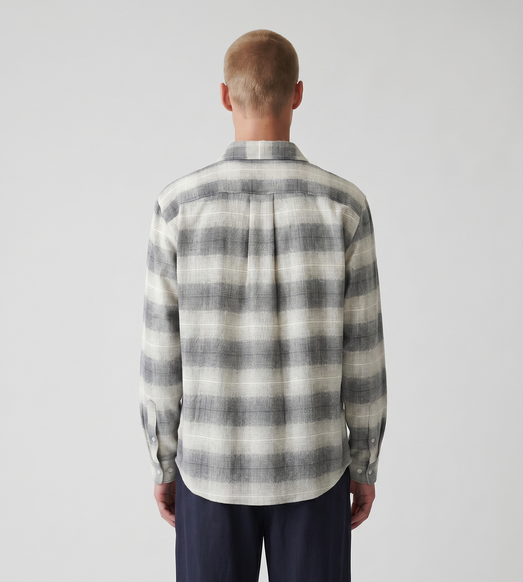 Won Hundred Pete Check Shirt Black COMB.