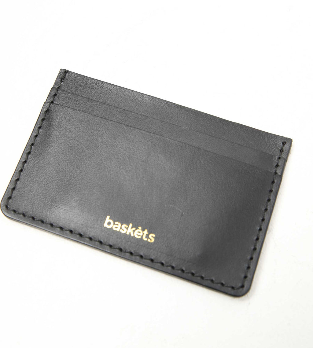 Baskèts Leather Cardholder Black