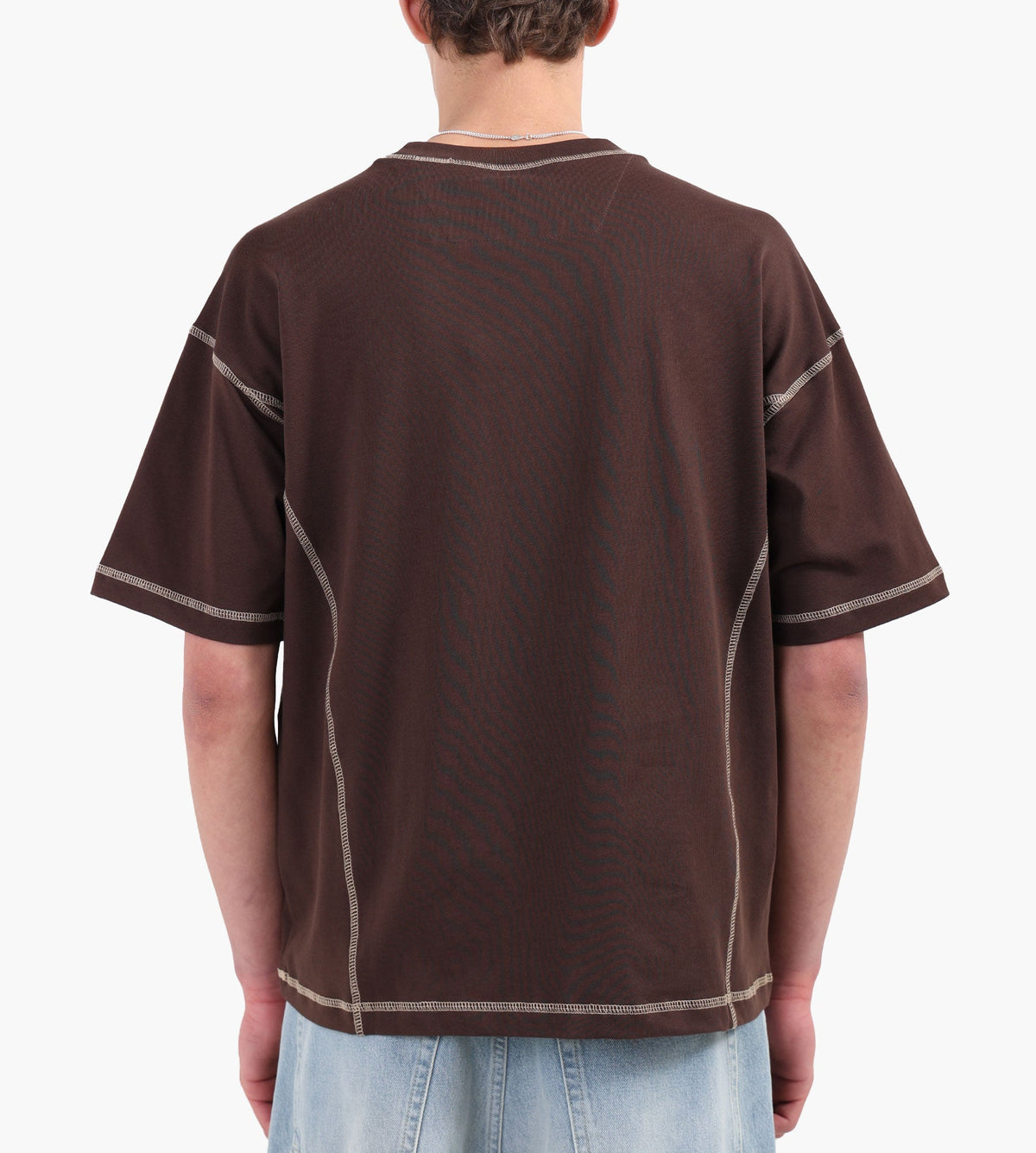 Baskèts Modern Contrast Tee New Marron