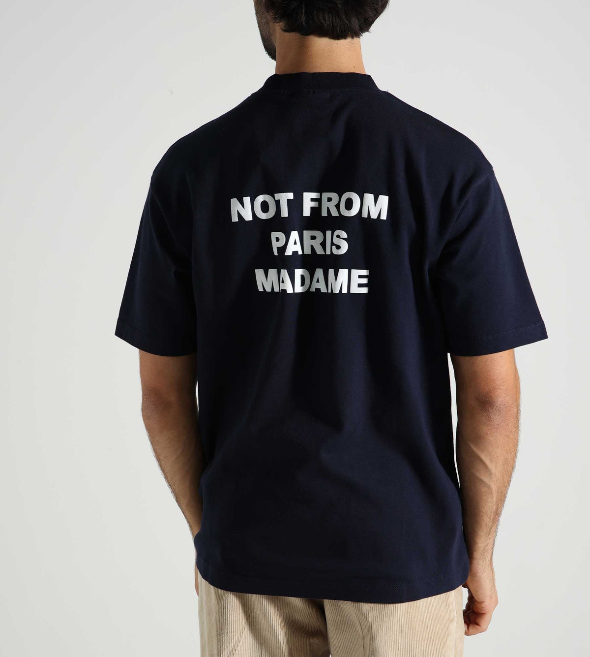 Drôle de Monsieur Le T-Shirt Slogan Navy