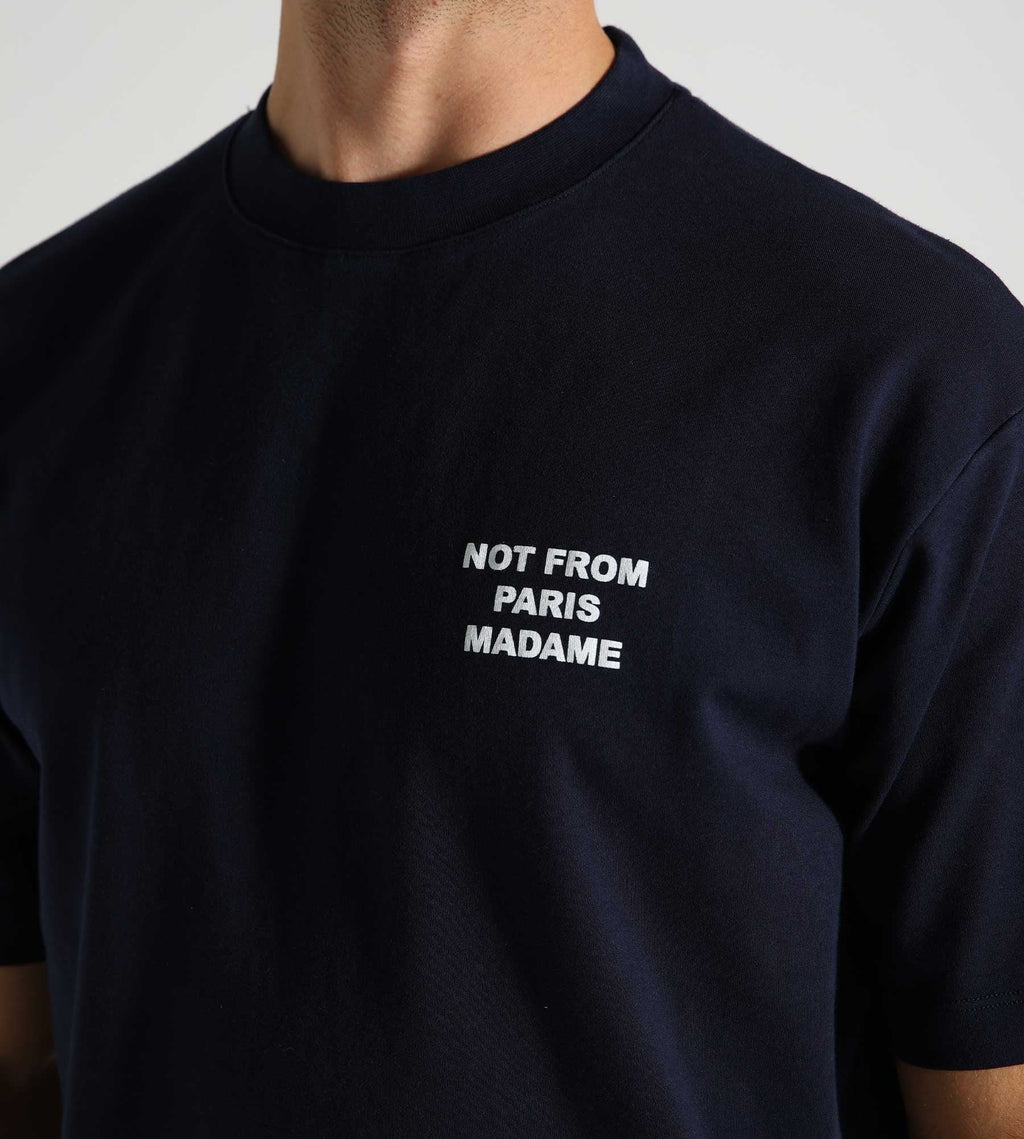 Drôle de Monsieur Le T-Shirt Slogan Navy