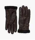 Hestra Deerskin Primaloft Rib Dark Brown