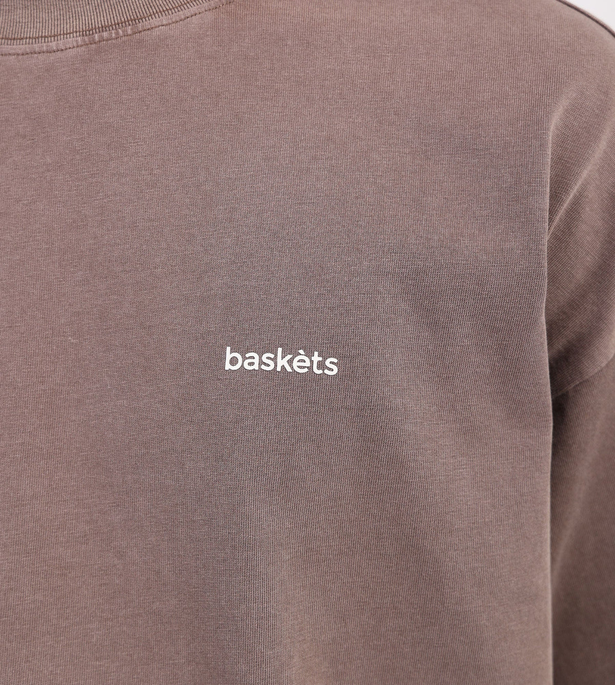 Baskèts Modern Essential Garment Dye Tee Ash Mauve