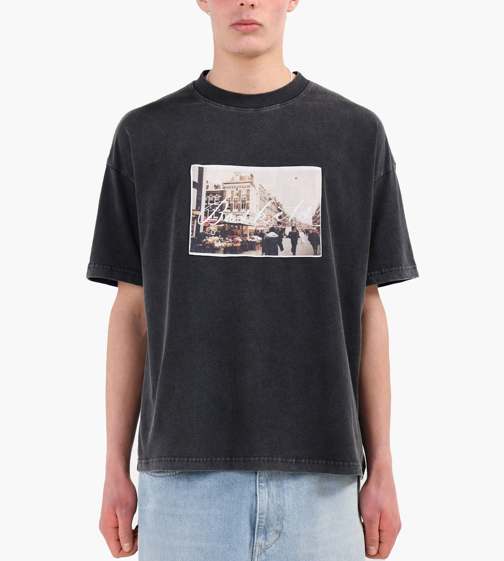 Baskèts Postcard Patch Tee Washed Onyx