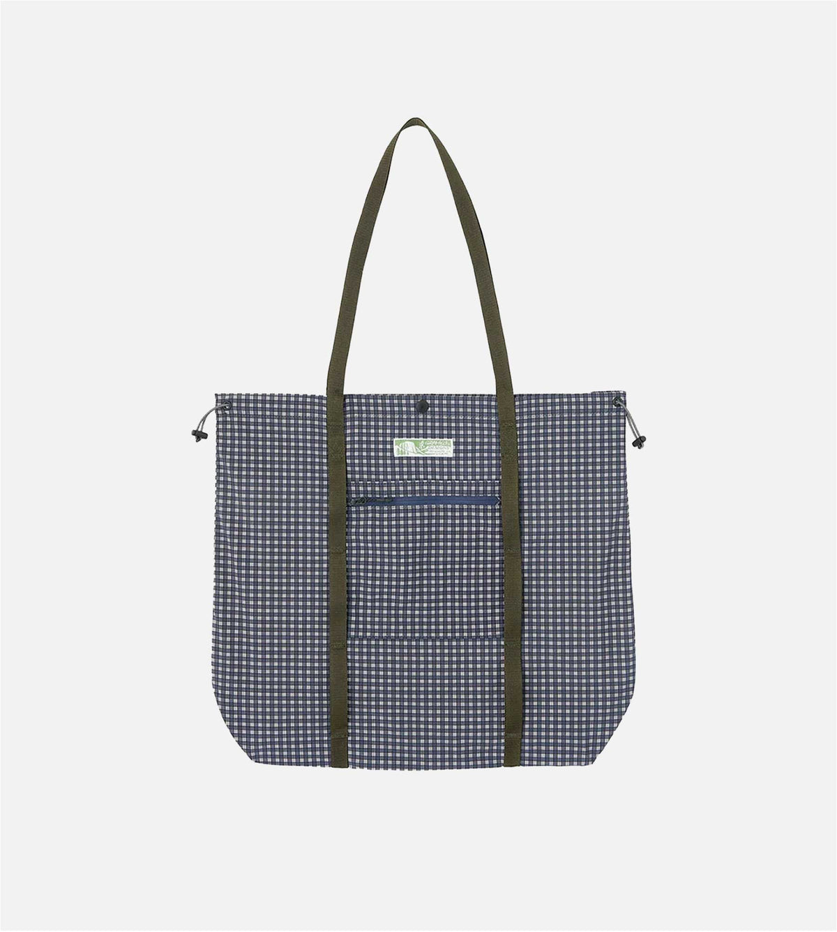 Gramicci Utility Tote Bag Navy Check