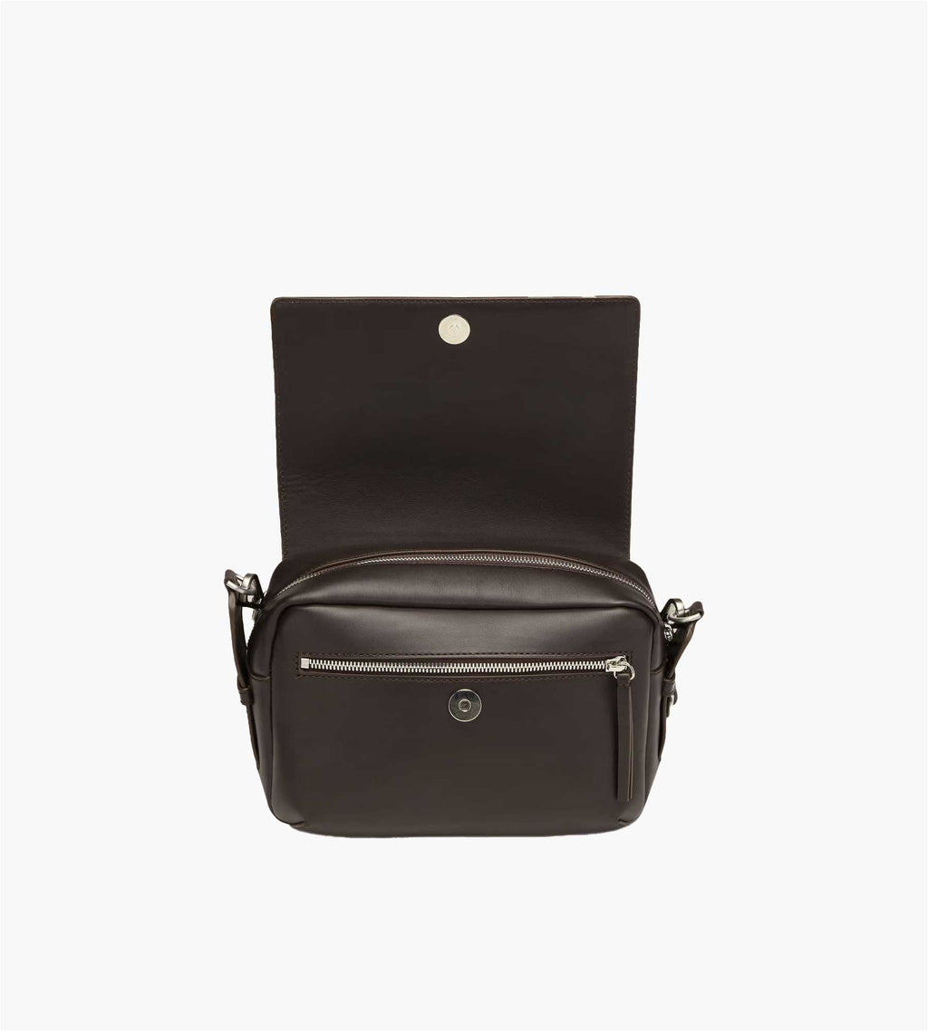 NN.07 Port Small Leather Satchel 90030 Deep Truffle